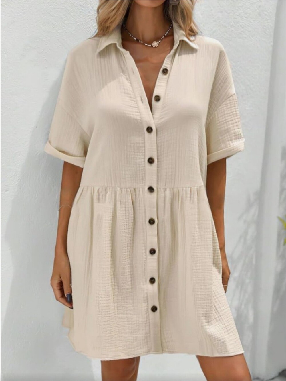 Little Apricot Gauze Dress